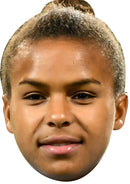 Nikita Parris Lionesses Fancy Dress Cardboard Celebrity Face Mask