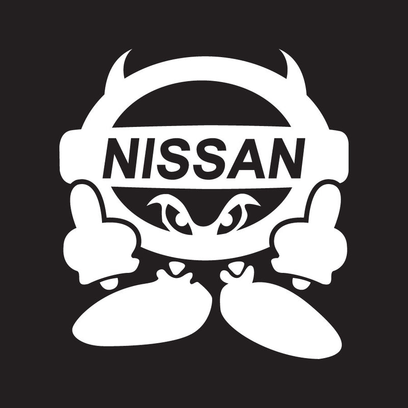 Nissan Devil Novelty Vinyl Car Sticker