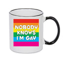 Nobody Knows I'm Gay Mug Adult Mug Gift