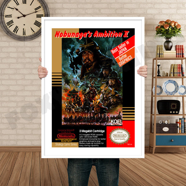 Nobunagasambition2 Retro Game Inspired Theme Nintendo NES Gaming