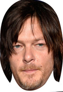 Norman Reedus Walking Dead 2018 Celebrity Face Mask Fancy Dress Cardboard Costume Mask