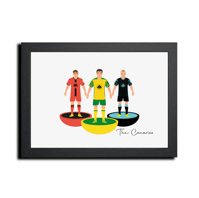 Norwich Football Club gift - Tiny Men Big Balls Poster