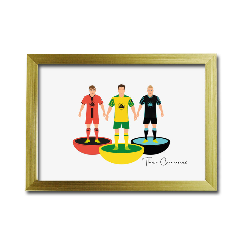 Norwich Football Club gift - Tiny Men Big Balls Poster