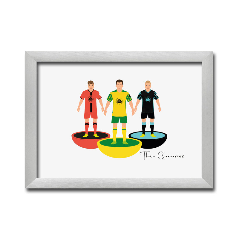 Norwich Football Club gift - Tiny Men Big Balls Poster