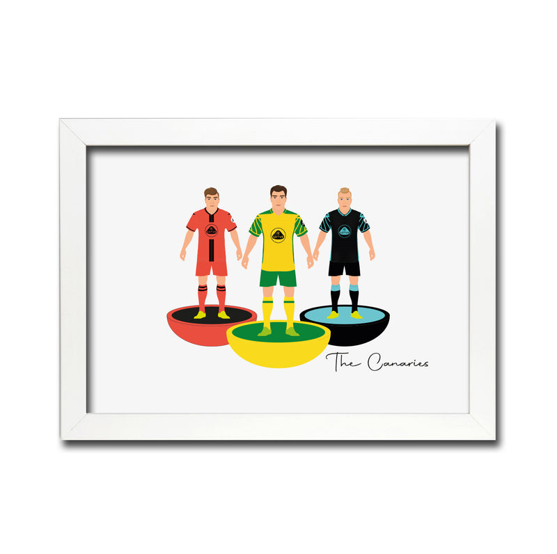 Norwich Football Club gift - Tiny Men Big Balls Poster