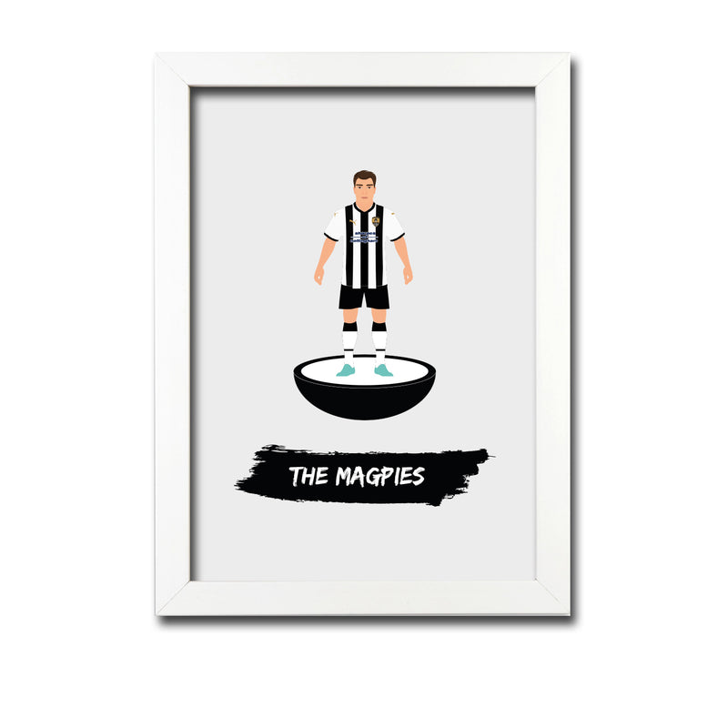 Notts County Football Club gift - The Magpies - Tiny Men Big Balls Poster