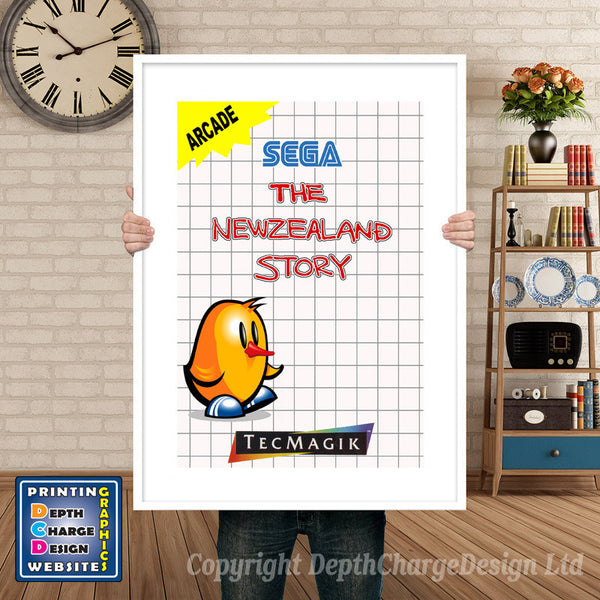 Nz Story Custom 2 Inspired Retro Gaming Poster