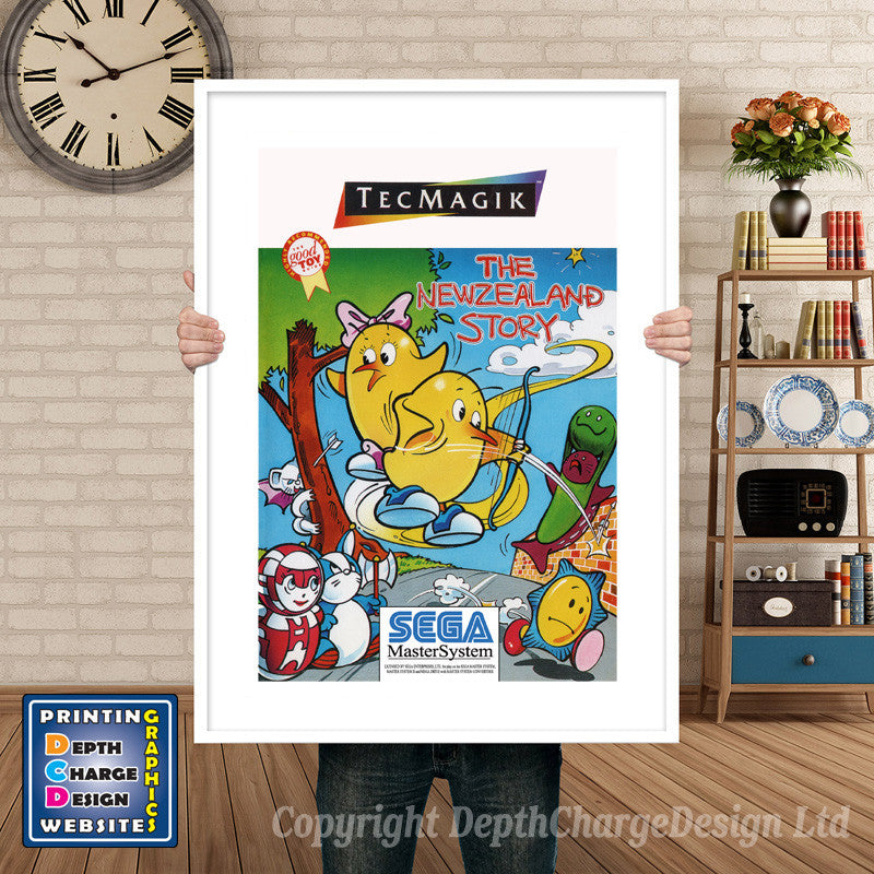 Nz Story Retail Inspired Retro Gaming Poster A4 A3 A2 Or A1