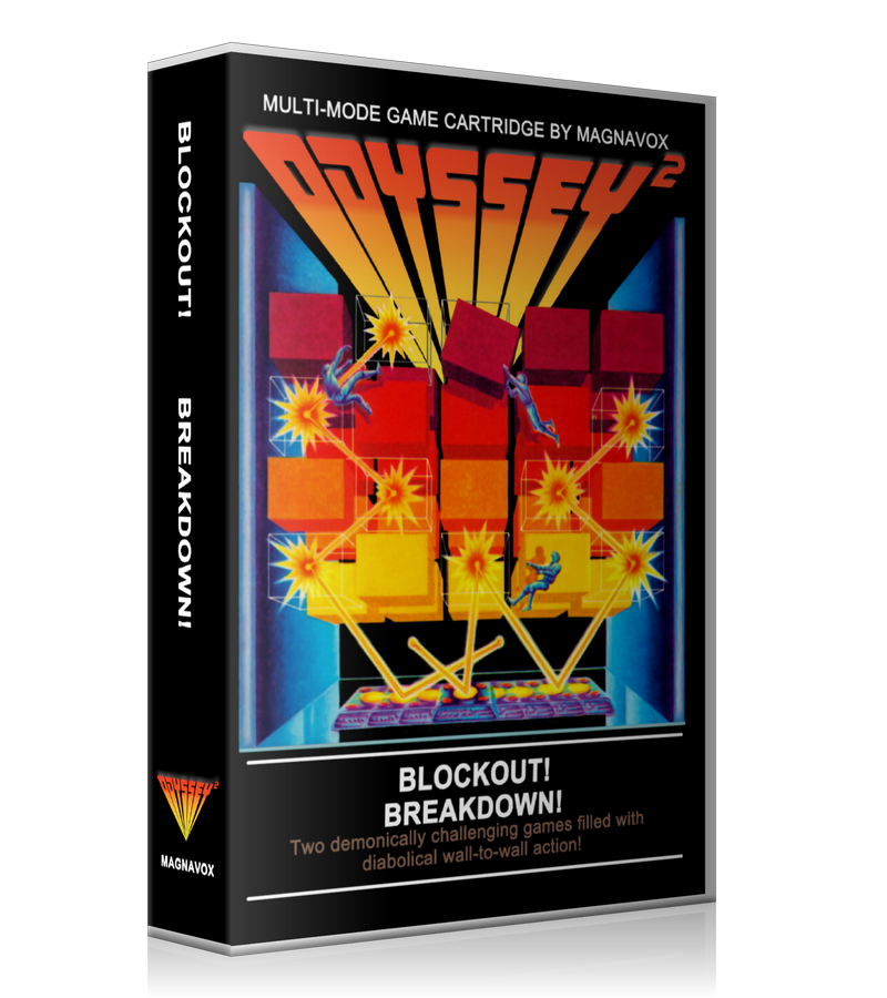 Block Out Breakdown Oddesey REPLACEMENT Game Case Or Cover
