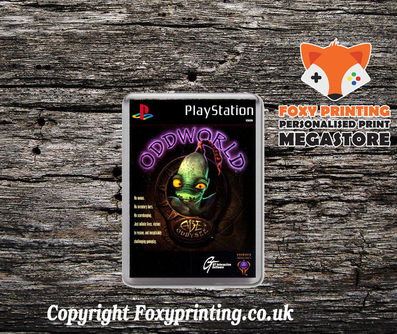 Odd World Abesoddysee - PS1 Playstation 1 Game Inspired Retro Gaming Magnet