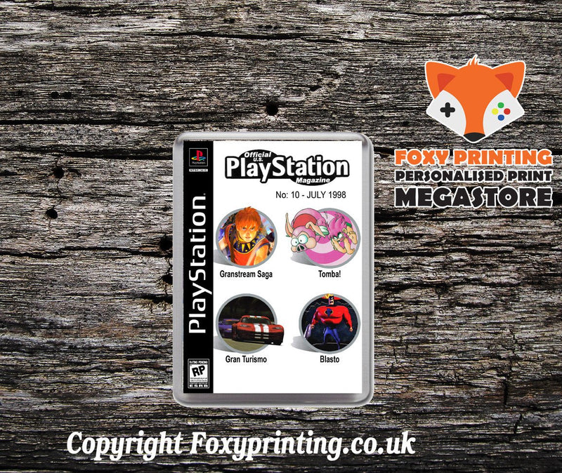 Official Playstation Magazine 10 - PS1 Playstation 1 Game Inspired Retro Gaming Magnet