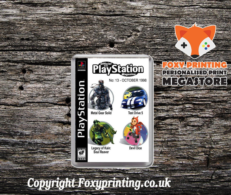 Official Playstation Magazine 13 - PS1 Playstation 1 Game Inspired Retro Gaming Magnet