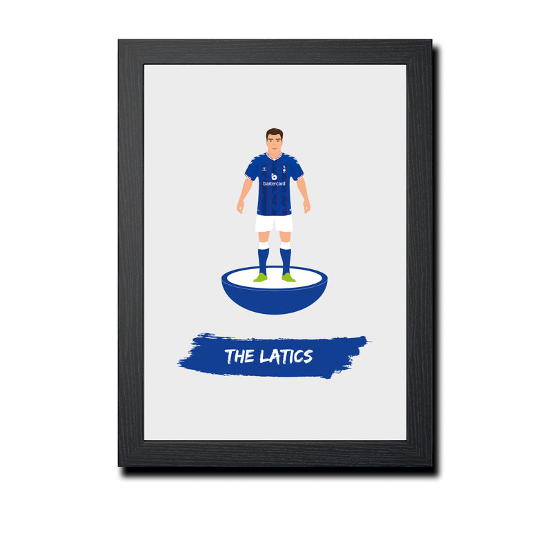Oldham Football Club gift - The Latics - Tiny Men Big Balls Poster