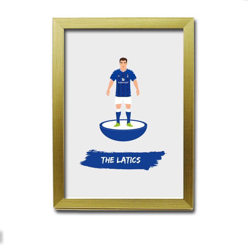 Oldham Football Club gift - The Latics - Tiny Men Big Balls Poster