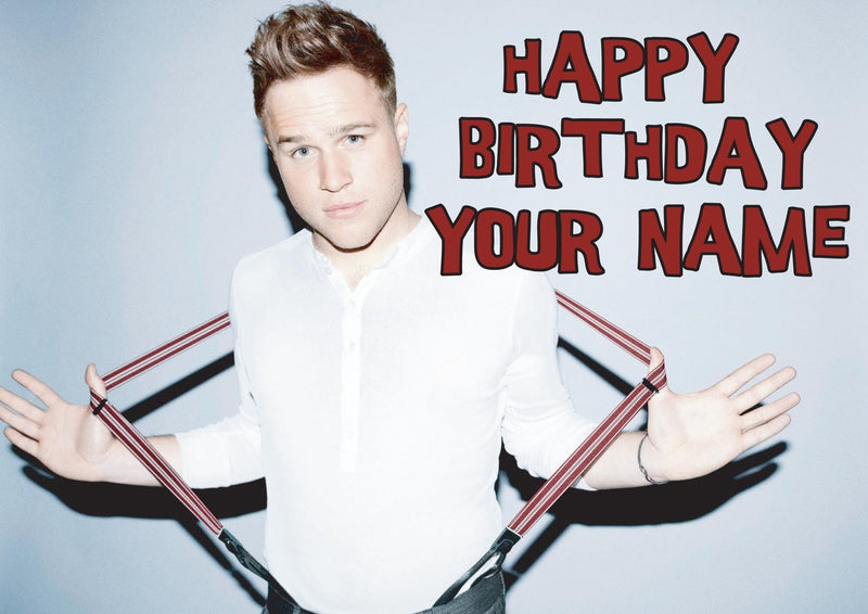 Olly Murs Music Style Kids Adult FUNNY Birthday Card