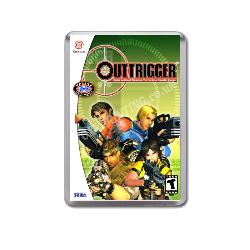 Out Trigger Sega Dreamcast Style Inspired Retro Game Magnet