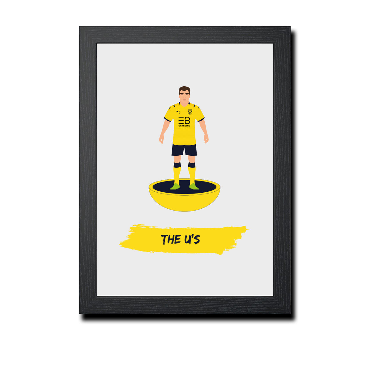 Oxford Football Club gift - The U's - Tiny Men Big Balls Poster