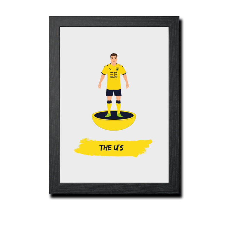 Oxford Football Club gift - The U's - Tiny Men Big Balls Poster