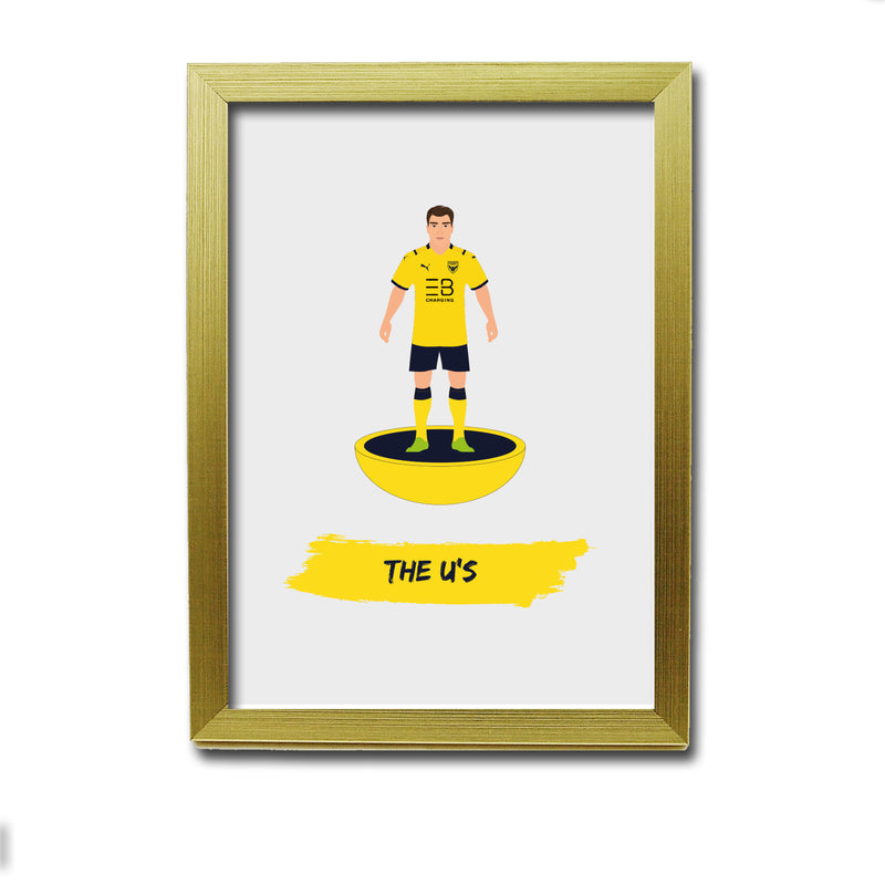 Oxford Football Club gift - The U's - Tiny Men Big Balls Poster