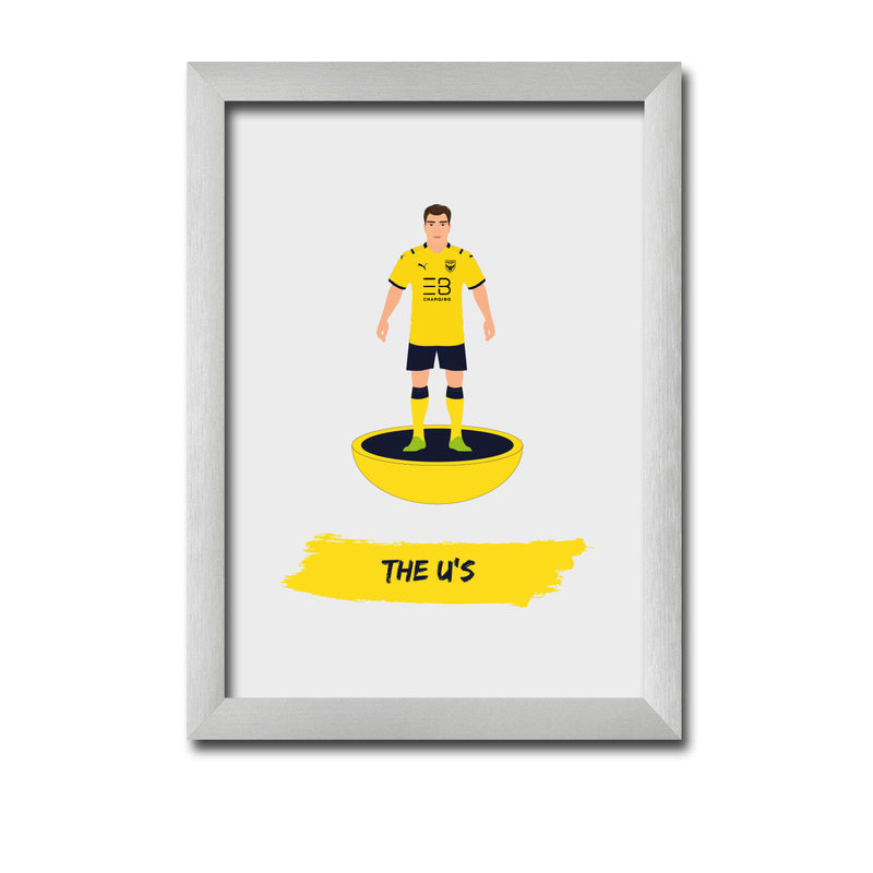Oxford Football Club gift - The U's - Tiny Men Big Balls Poster