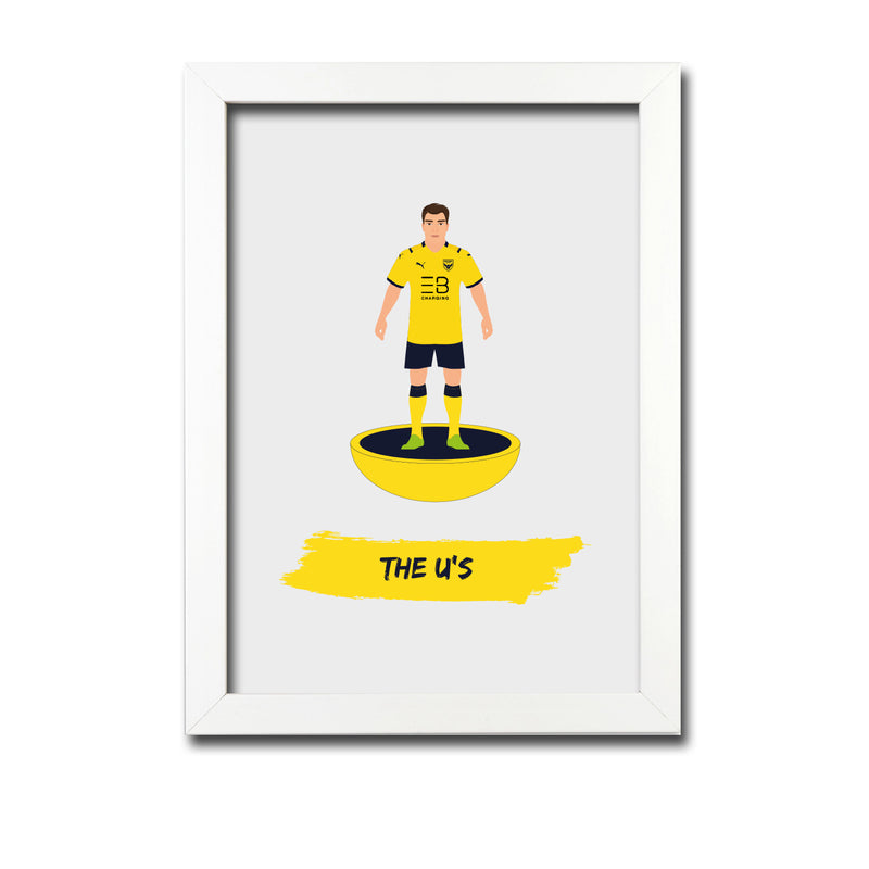 Oxford Football Club gift - The U's - Tiny Men Big Balls Poster