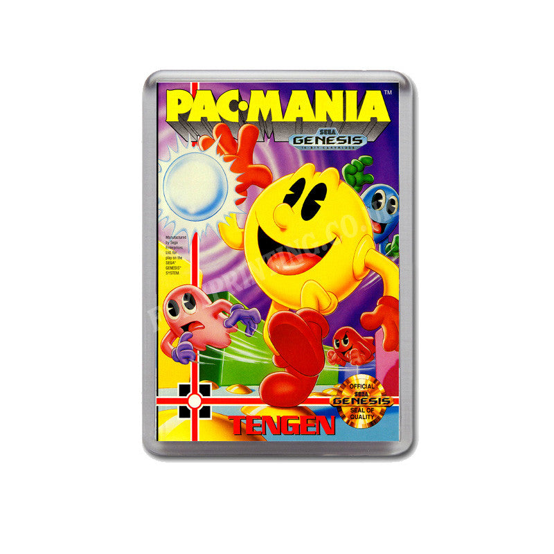 Pacmania Game Style Inspired Sega Megadrive Retro Video Gaming Magnet
