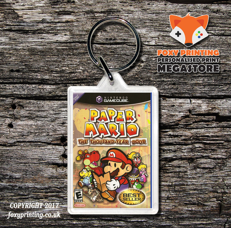 Paper Mario The Thous And Year Door Gamecube Game Inspired Retro Gaming Keyring