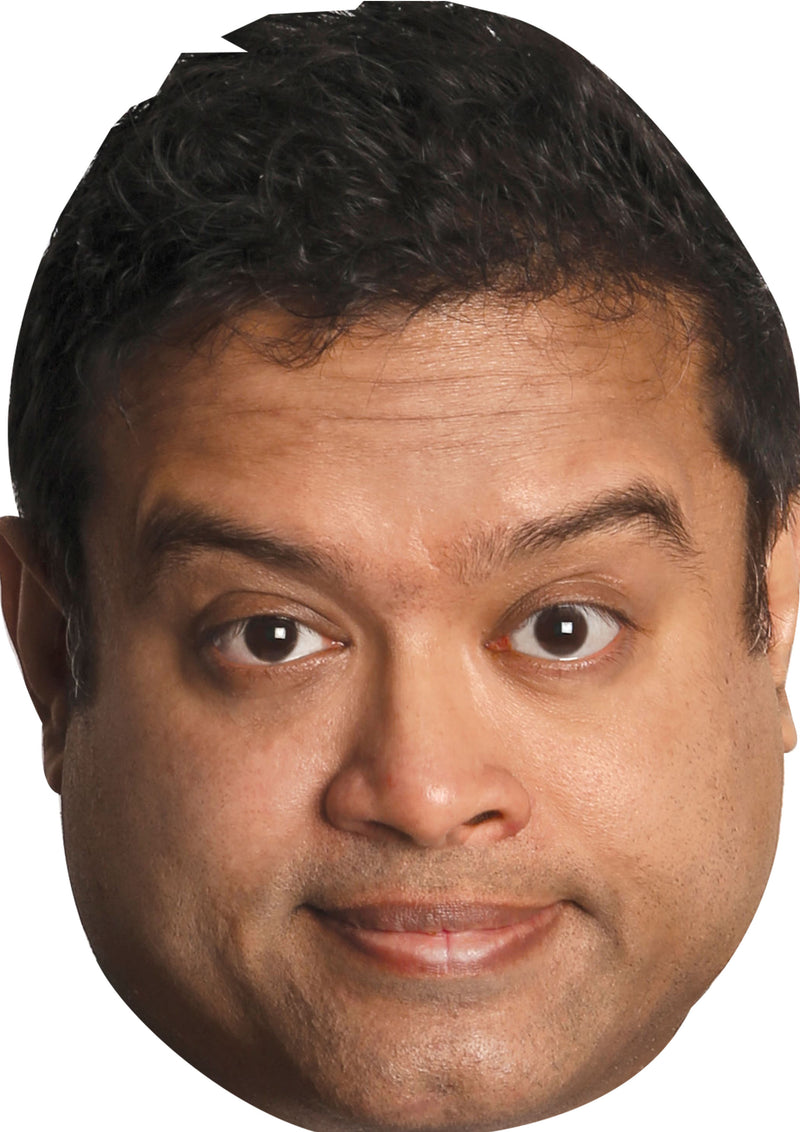 Paul Sinha The Chase 2020 Dress Cardboard Celebrity Party Face Mask