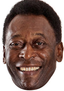 Pele Footballer 2016 Celebrity Face Mask Fancy Dress Cardboard Costume Mask