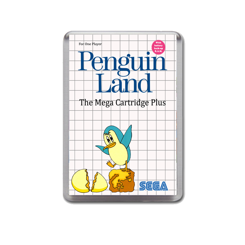 Penguinland Eu Sega Master System Game Inspired Fridge Magnet