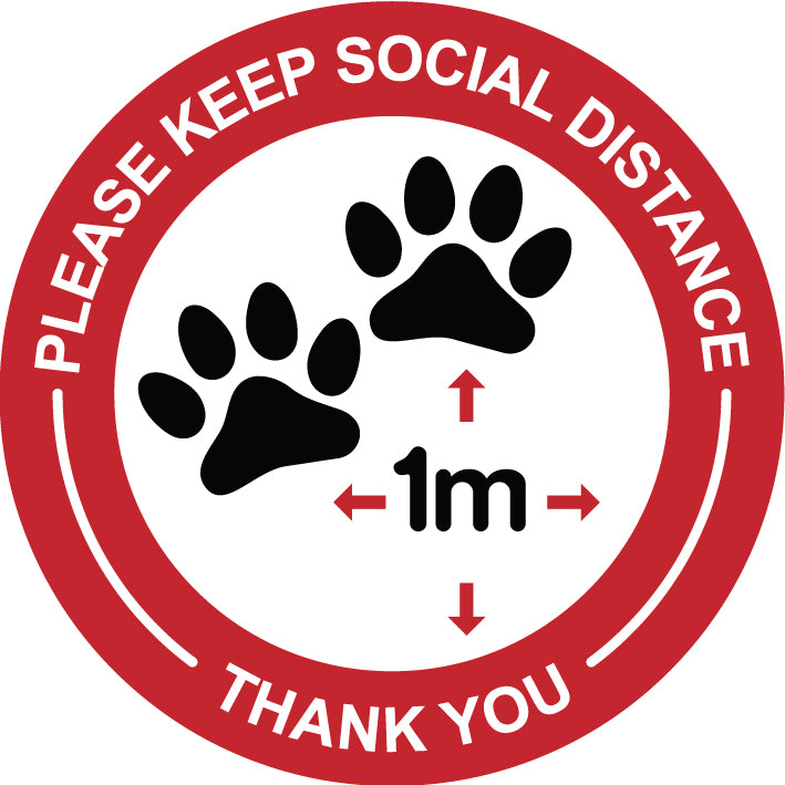 Pet Shop 1m Stickers Sdp2 Social Distancing Floor Stickers