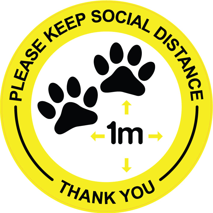 Pet Shop 1m Stickers Sdp4 Social Distancing Floor Stickers