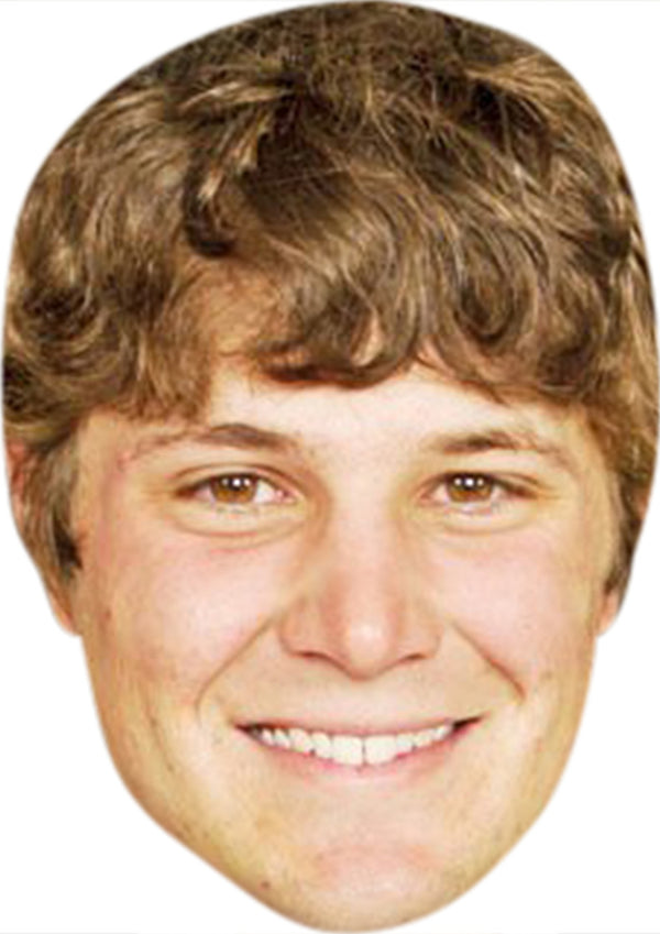 Peter Uihlein GOLF 2018 Celebrity Face Mask Fancy Dress Cardboard Costume Mask