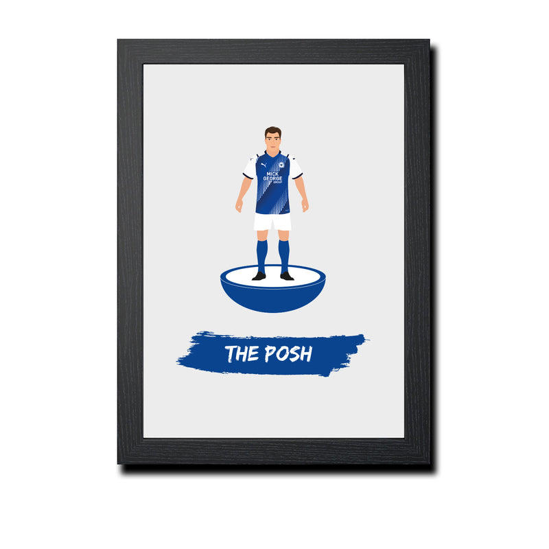 Peterborough Football Club gift - The Posh - Tiny Men Big Balls Poster