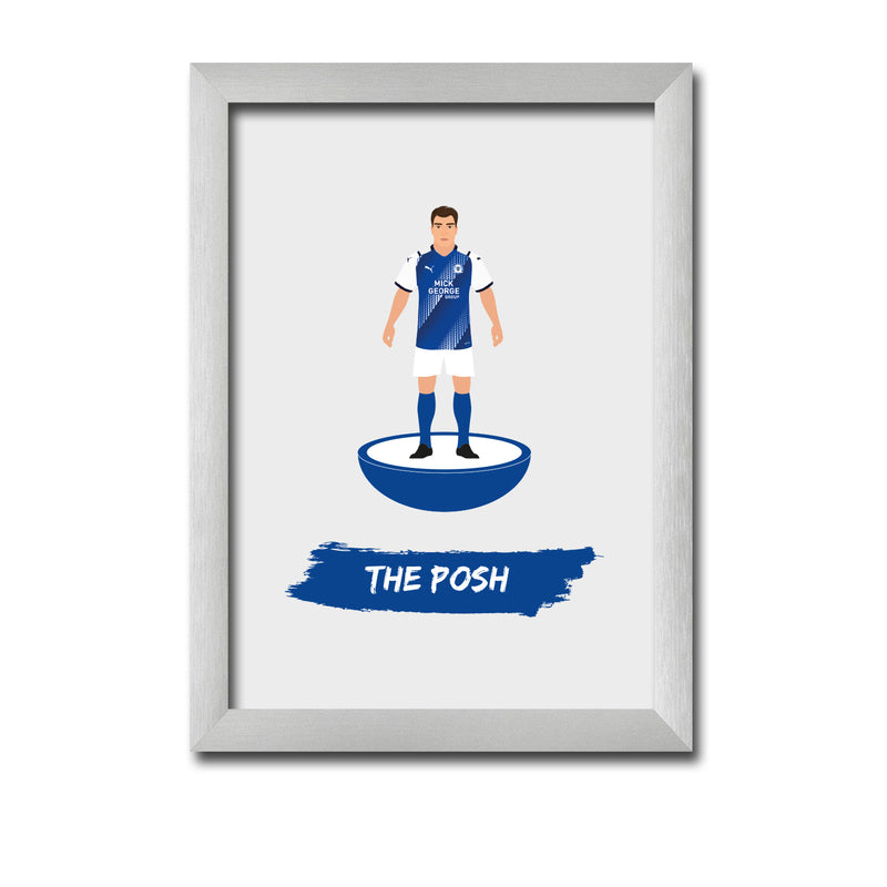 Peterborough Football Club gift - The Posh - Tiny Men Big Balls Poster