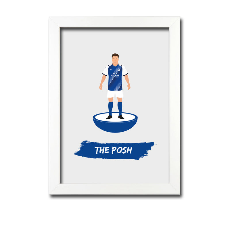 Peterborough Football Club gift - The Posh - Tiny Men Big Balls Poster