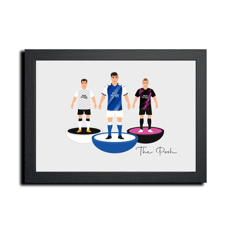 Peterborough Football Club gift - Tiny Men Big Balls Poster
