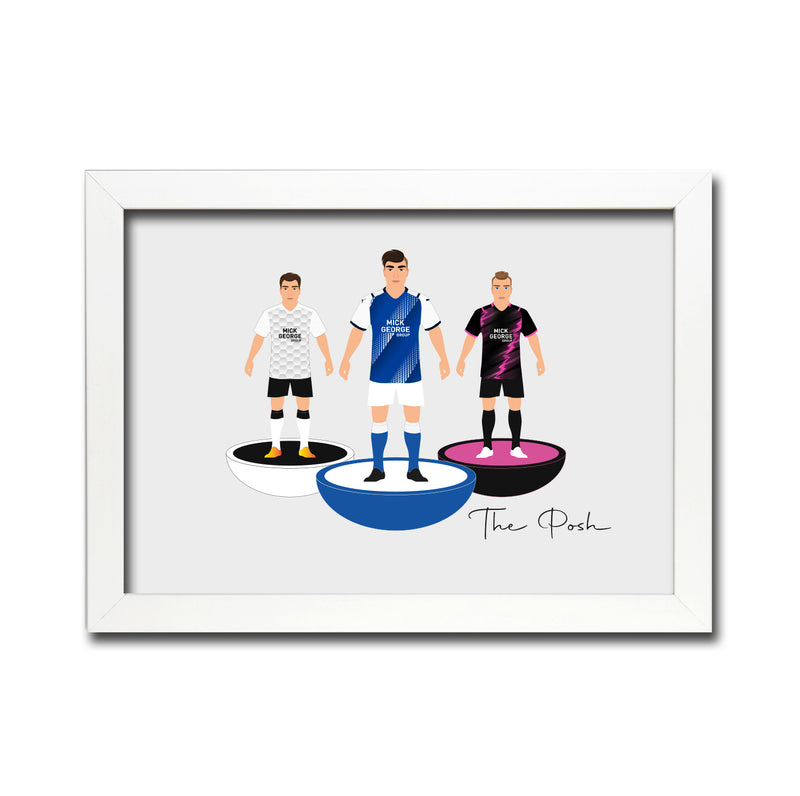 Peterborough Football Club gift - Tiny Men Big Balls Poster