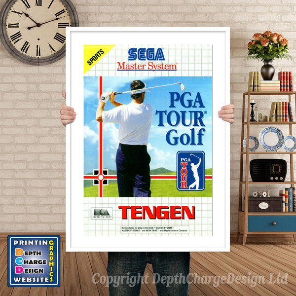 Pga Tour Golf Inspired Retro Gaming Poster