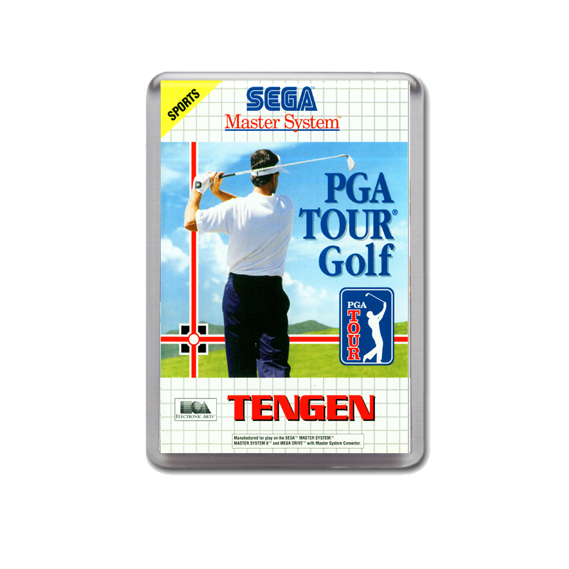 Pga Tour Golf Sega Master System Game Inspired Fridge Magnet