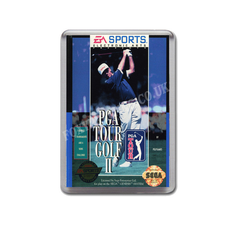 Pga Tour Golf Ii Game Style Inspired Sega Megadrive Retro Video Gaming Magnet