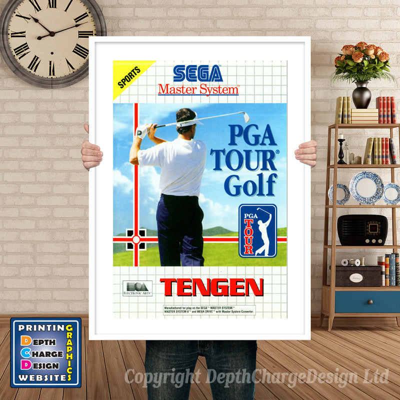 Pga Tour Golf Inspired Retro Gaming Poster A4 A3 A2 Or A1