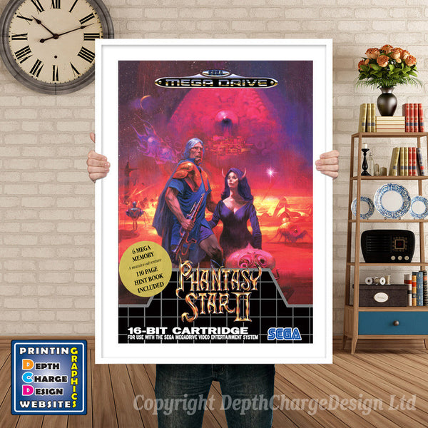 Phantasy Star2 Eu - Sega Megadrive Inspired Retro Gaming Poster
