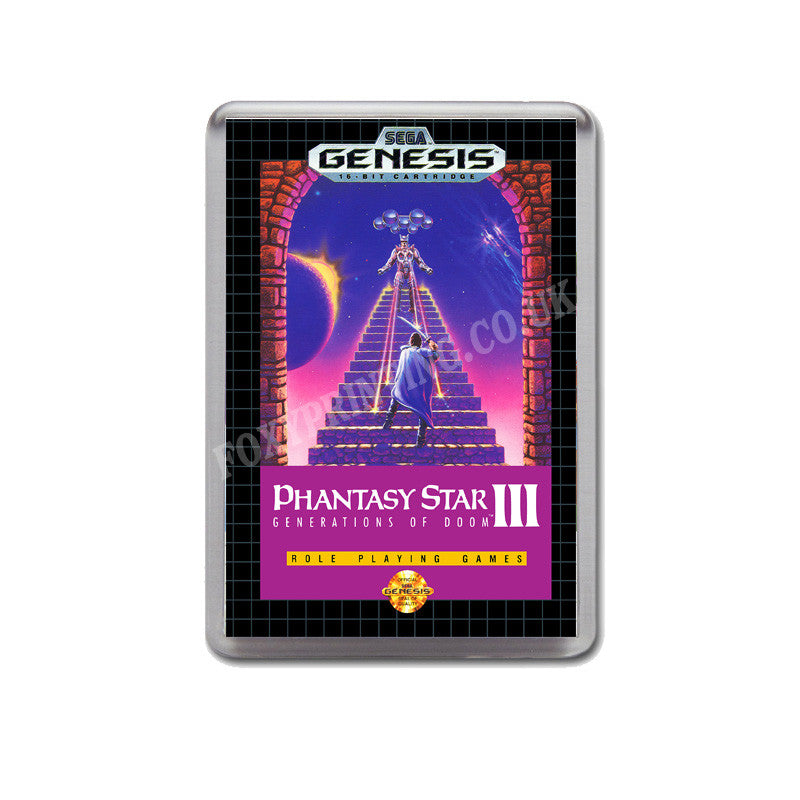 Phantasy Star Iii Game Style Inspired Sega Megadrive Retro Video Gaming Magnet