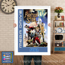 Phantasystar 4 Eu - Sega Megadrive Inspired Retro Gaming Poster A4 A3 A2 Or A1