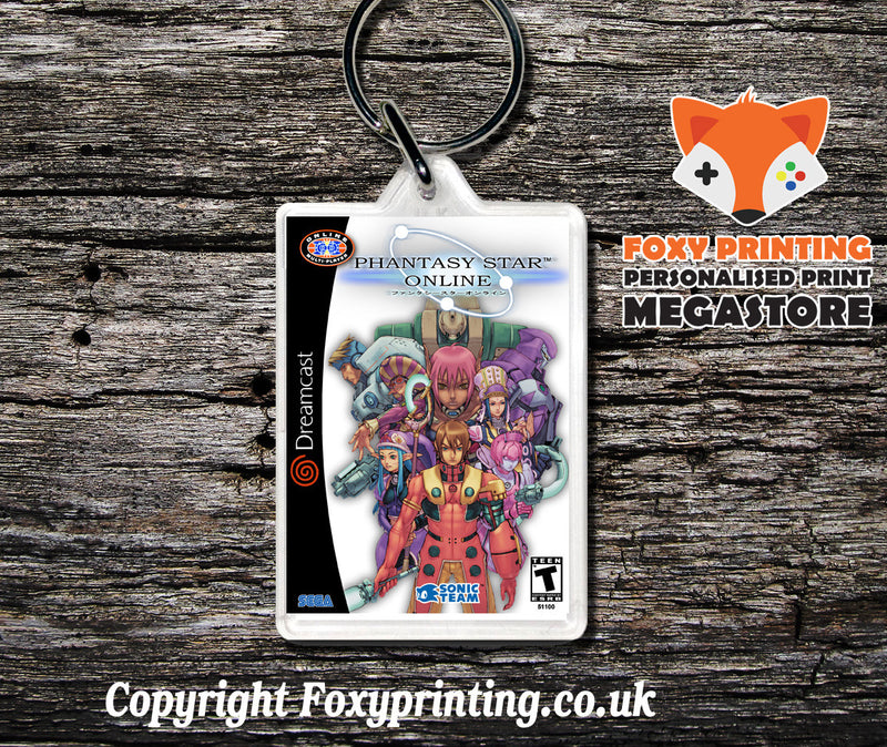 Phantasystaronline 4 - Sega Dreamcast Game Keyring