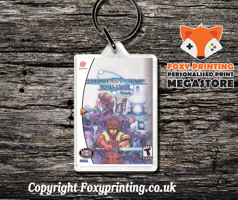 Phantasystaronlineversion2 2 - Sega Dreamcast Game Keyring
