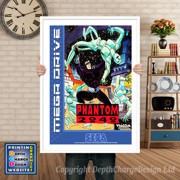 Phantom2040 3 Eu - Sega Megadrive Inspired Retro Gaming Poster