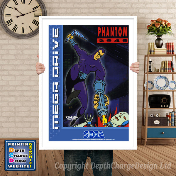 Phantom2040 Eu - Sega Megadrive Inspired Retro Gaming Poster