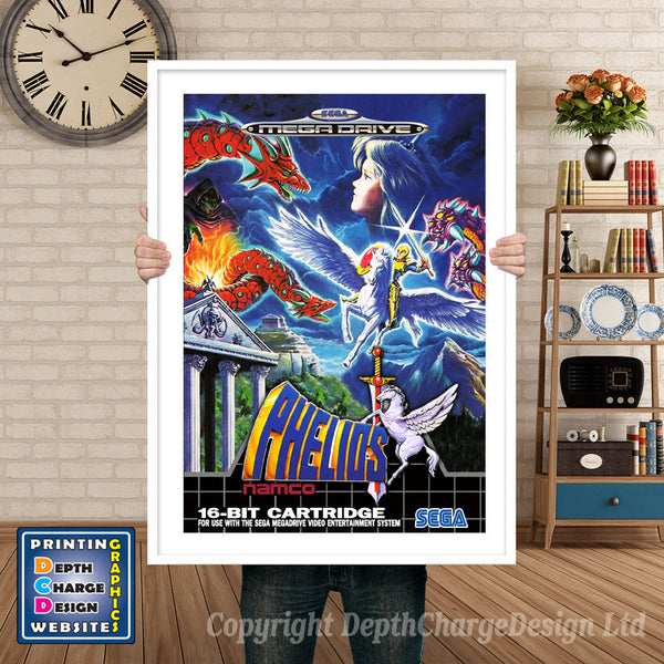 Phelios 2 Eu - Sega Megadrive Inspired Retro Gaming Poster